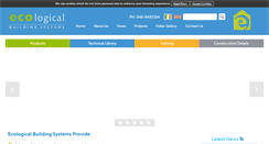 Desktop Screenshot of ecologicalbuildingsystems.com